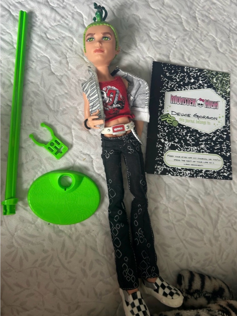 monster high doll + pet & book